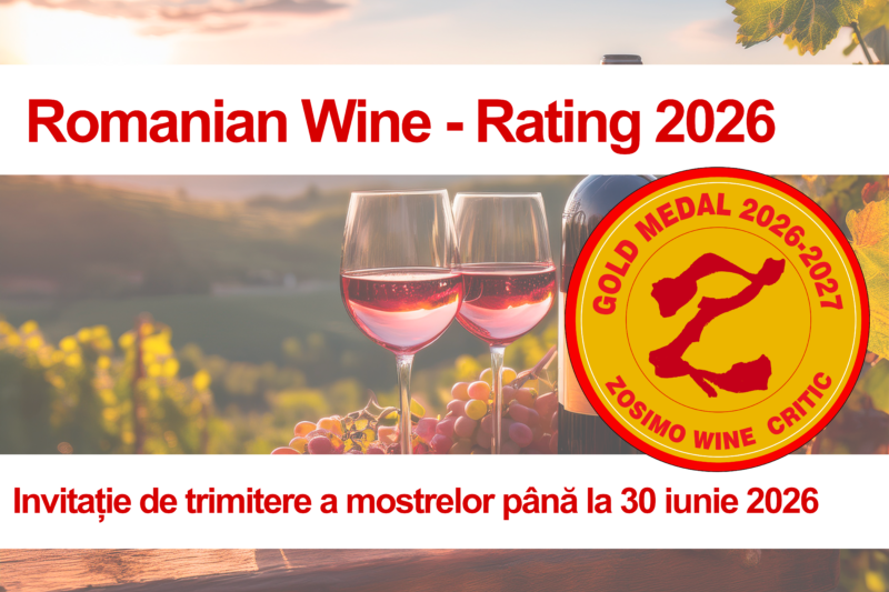 Zosimo Wine Critic – Invitație la Ratingul Vinurilor Românești – 2026