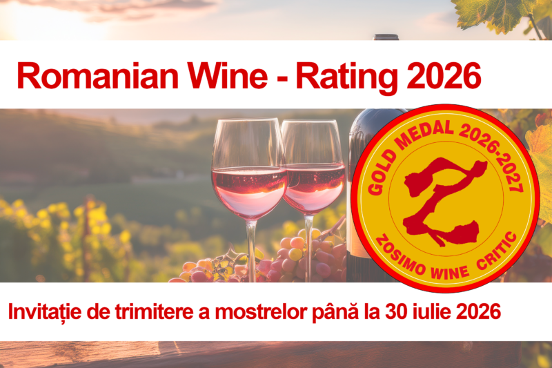 Invitație la Ratingul Vinurilor Românești – Zosimo Wine Critic – Ediția 2026 – 2027